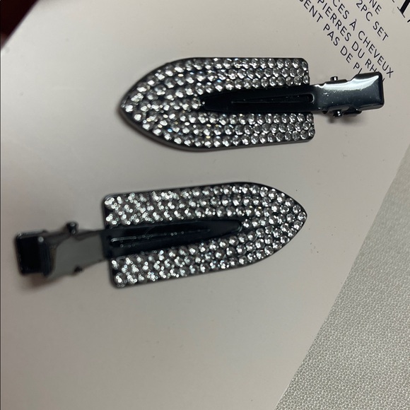 Kitsch Black Rhinestone Creaseless Hair Clip Set - Picture 4 of 9
